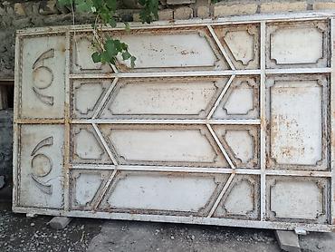 baklar və cənlər: İşlənmiş Dəmir Həyət darvazası, Yana açılan, 4 m, Mexaniki, rəng - Boz, Kredit yoxdur, Ödənişli quraşdırma, Ünvandan götürmə — 3