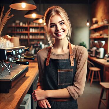 barista işi: Barista tələb olunur, Aylıq ödəniş, 18-29 yaş, Təcrübəsiz