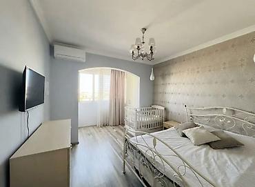 2 комнаты, 76 м², Кок-Жар мкр 106 серия улучшенная, 3 этаж, Дизайнерский ремонт
