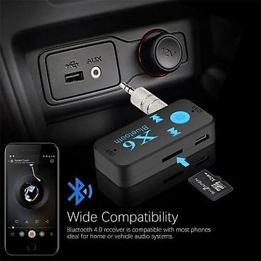 Avtoelektronika: BT - X6 Wireless, Bluetooth AUX adapteri telefonunuzu və ya AUX — 4