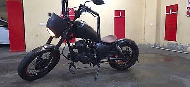 Bobber/Chopper tərzində xüsusi yığılmış motosiklet Elaveler olubdu