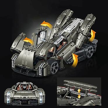case logic: Конструктор в масштабе 1:8 Porsche Mission X, длина 58,3 см — 3