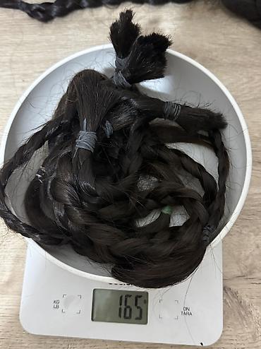 sac tebıı: Təbii usaq saçı.yenj kəsilib.qara və kpriçnivi — 6