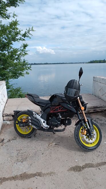 мотоциклы электронный: Спортбайк 125 куб. см, Бензин, Взрослый, Б/у
