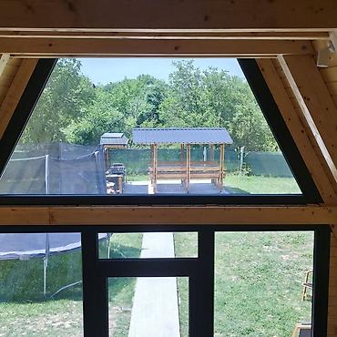 Tikinti işləri: A-Frame tipli mini ev/kabin - Müasir A-formalı memarlıq: yüksək — 9