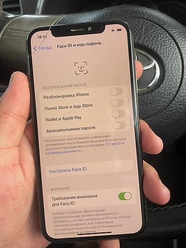 apple se: IPhone X, Б/у, 64 ГБ, Space Gray, 100 % — 2