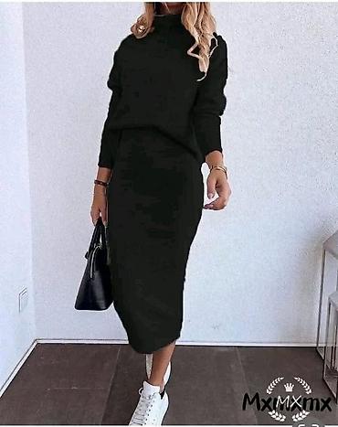 Ostali Kompleti, kombinezoni: Damski komplet – džemper i suknja - Model: dvodelni komplet od — 2