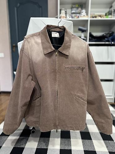 джинсовый плащ: Свободная куртка-блузон на молнии в стиле workwear. Японский деним — 1
