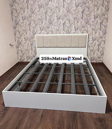 çarpayıların satışı: İkinəfərlik, Bazasız, Ödənişli matras, Siyirməsiz, MDF — 4