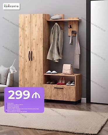 tek dolablar: Dəhliz mebeli dəsti – “Daxili Dolab” - Ölçülər: D 40 × H 200 × E 140 — 1