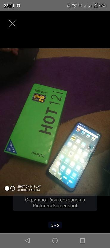 satılık telefonlar: Infinix Hot 12i, 64 GB, rəng - Mavi, Sensor — 1