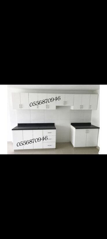 Sifarişlə mətbəx mebeli: Sifarişlə mətbəx dəsti, Mat laminat, Kredit yoxdur, Pulsuz çatdırılma — 2