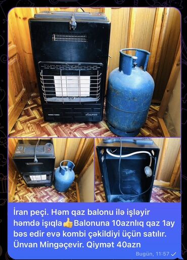 Təmir və tikinti: İran Peçi, yanacaq - Qaz