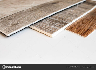 Ламинат: Образцы ламината и ЛИНОЛЕУМА различных оттенков и текстур дерева — 14