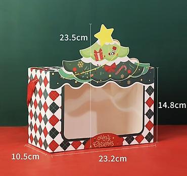 корзина для фруктов купить: Подарочная коробка с новогодним дизайном (Merry Christmas) для — 2