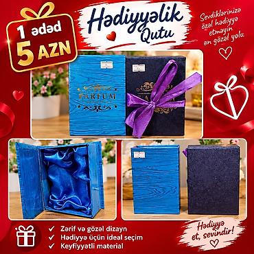 Hədiyyəlik qutu - 1 ədəd – 5 AZN (şəkildə göstərilən qiymət) - Zərif