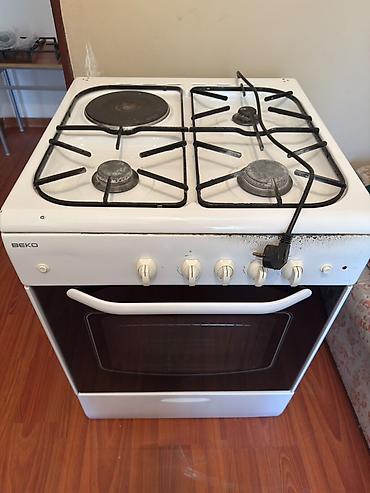 baking oven: Плита BEKO комбинированная: 3 газовые конфорки + 1 электрическая — 1