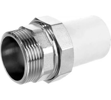 Truba: PPR–metal keçid birləşdirici (erkək yivli) - Material: PPR boru
