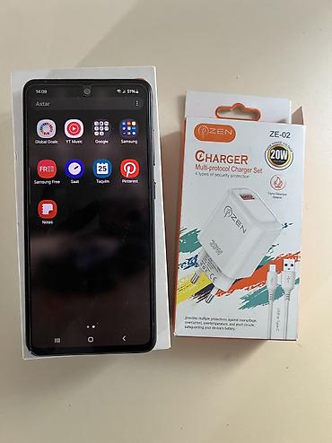 note 7 samsung: Samsung Galaxy A52, 128 GB, rəng - Qara, Sensor, Face ID — 5