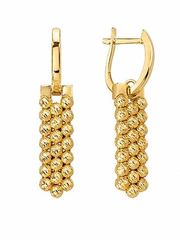 amber elixir: Серьги из жёлтого золота 585 Dorica - Артикул: 38075 - Категория — 1