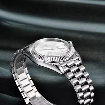 Ručni satovi: PAGANI DESIGN PD-1783 - 40mm - Meteor Bela - Rolex Day-Date Potpuno — 8