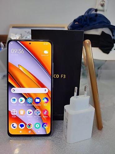 poco g4: Poco F3, Б/у, 128 ГБ, цвет - Серебристый, 2 SIM — 1