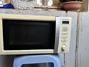 SHARP R-2371K mikrodalğalı soba - Kompakt ölçülü, ön hissədə şüşə