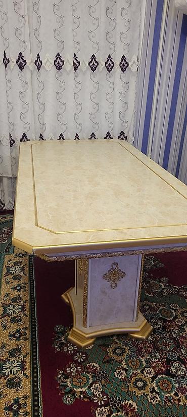 Masalar: Klassik üslubda iri yemək masası - Forma: düzbucaqlı - Üst hissə — 1