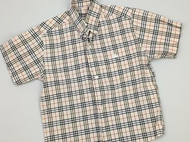 krótki czarny top: Shirt 3-4 years, condition - Very good, pattern - Cell, color - Multicolored