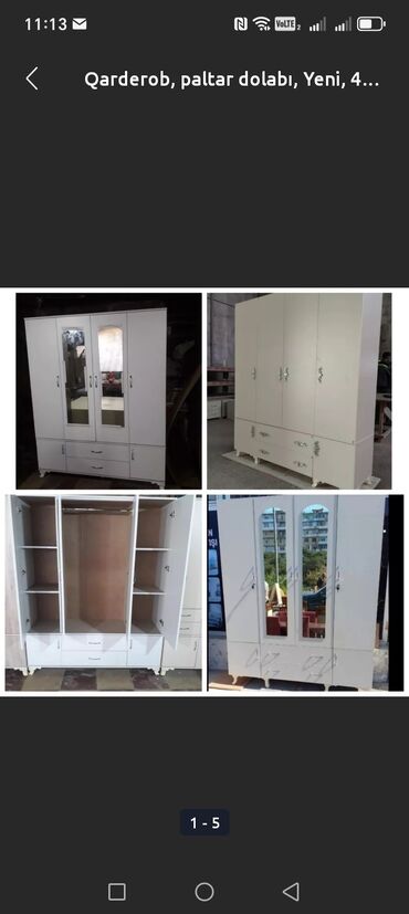 Dolablar: Yeni, Açılan, 1 qapı Düz dolab, Dolab-asılqan — 22