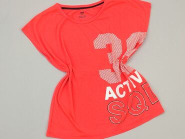 spodenki czerwone adidas: Koszulka, H&M, 12 lat, 146-152 cm, stan - Dobry