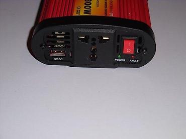 Pretvarači napona: Pretvarač napona (inverter) 12V DC na 220V AC – 300W - Ulaz: 12V DC — 10