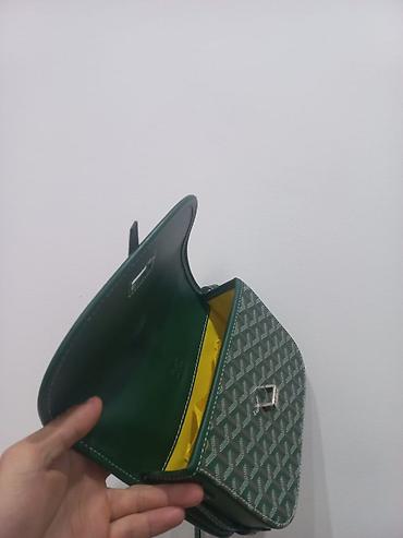 leopard 7: GOYARD PARIS сумка женская новая Сумка через плечо в зеленом цвете с — 3