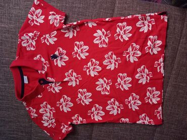 Sve za decu: Original Polo majca za dečaka br 12-13,kao nova,obučena 2 puta,crvene