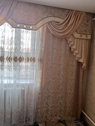 Текстиль: Комплект штор с ламбрекеном для гостиной/столовой. Парда бля зала — 1