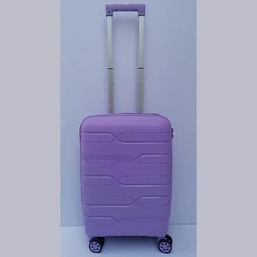 Putni koferi i torbe: Tvrdi kofer na točkiće – ljubičasti - Materijal: tvrda plastika (ABS — 2