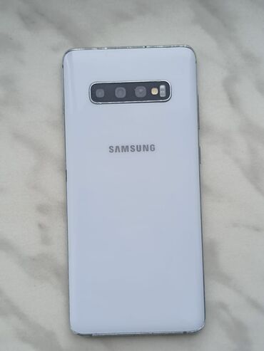 s10 qiymeti: Samsung Galaxy S10 Plus | 128 GB | rəng - Ağ | Qırıq, Barmaq izi, İki sim kartlı