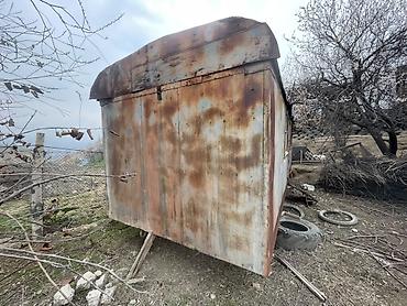 Вагоны: Передвижной металлический вагончик/бытовка (каркас из стали, обшивка — 9