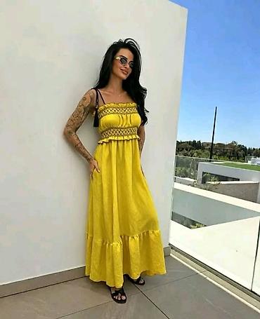 massimo dutti baletanke: Haljina maxi duga letnja sa karnerom. - Duga,lepršava maxi silueta sa — 3
