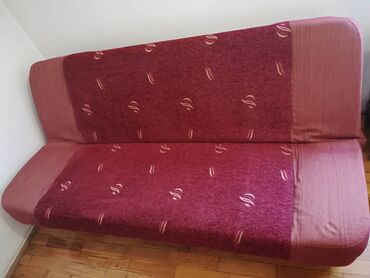 makaze za krevet popravka: Two-seat sofas, Textile, color - Red