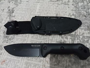 боевые ножи: Нож Ka-Bar BK14 Becker Eskabar с ножнами. Компактный фиксированный — 1