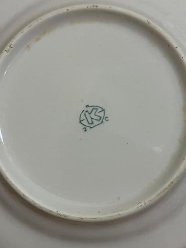 Restoran mebeli: Klassik porselen boşqab dəsti Sovetin boşqabları - Ümumi say: 27 — 3