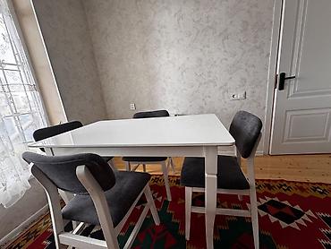 bakı tekstil fabriki: Mətbəx üçün, Yeni, Açılmayan, Dördbucaq masa, 4 stul — 2