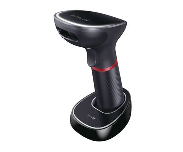Barkod oxuyucular, skanerlər: Sunlux simsiz barkod oxuyucu və şarj stansiyası - Ergonomik tətikli