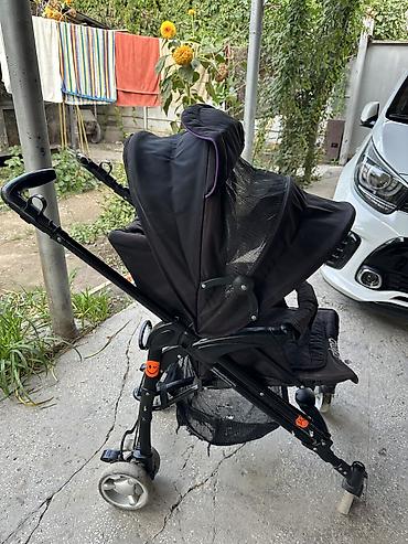 Коляски: Коляска, цвет - Черный, Б/у — 4