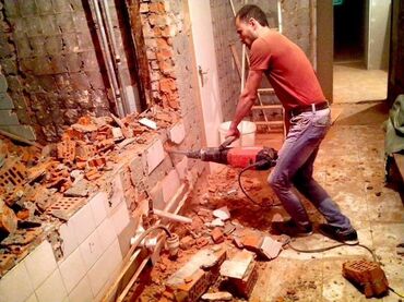 помощь в переезде: Снос, слом стен, перегородок, бетон, кирпич, шлакоблок. пробивка