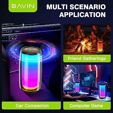 Audio: BAVIN BM-08 portativ simsiz akustik kolonka - Bluetooth versiyası — 3