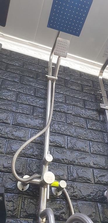 Смесители для раковин: Смеситель для ванной комнаты с высоким изливом в матовом черном цвете — 12