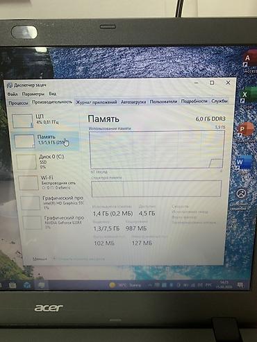 Ноутбуки Acer: Ноутбук Acer 15.6" Характеристики: - Экран 15.6", матовое покрытие. - — 4