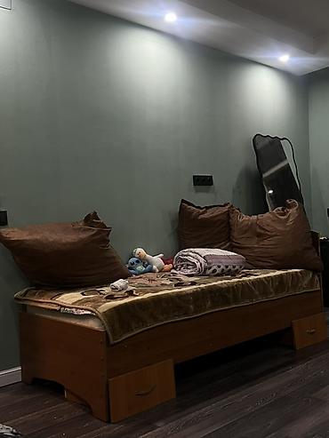 bunk bed: Односпальная кровать с матрасом - Материал: ЛДСП/МДФ в тёплом — 1